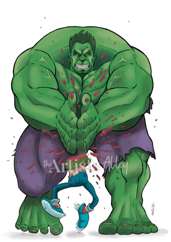 HULK VERSUS GASTON LAGAFFE - 1238