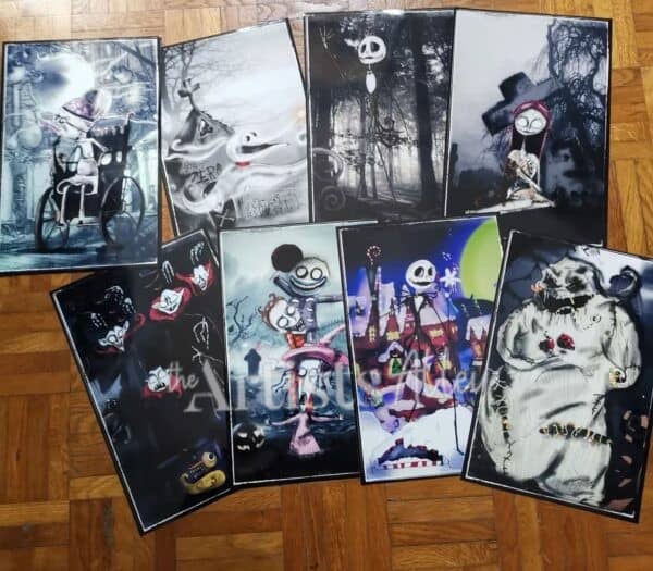 Lot de 8 Prints The Nightmare Before Christmas - 4110