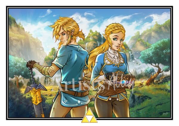Print Zelda : Breath of the Wild ( format A4 ) - 6886