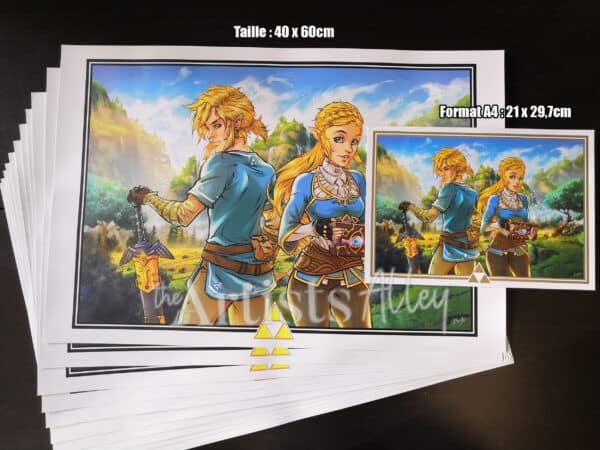 Print Zelda : Breath of the Wild ( format A4 ) - 7286
