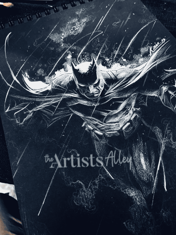 Batman on black paper // A4 - 7785