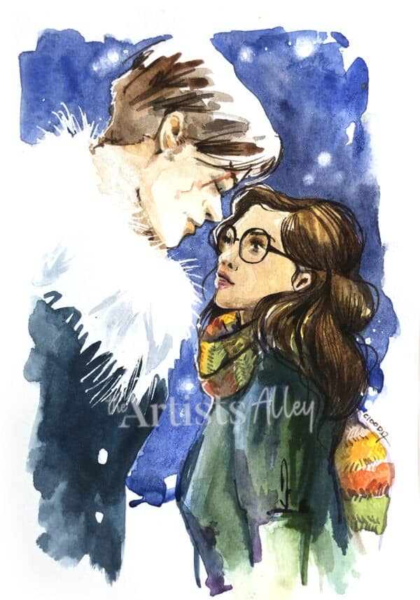 Aquarelle fanart Thorn Ophelie Passe Mirroir A Winter's Promise