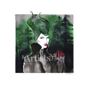 Maléfique, l’icône detestable – Aquarelle originale par C100D17 Original aquarelle