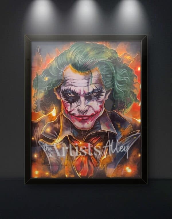 Cadre “Joker” 3D avec guirlande lumineuse – DC Comics - 9707