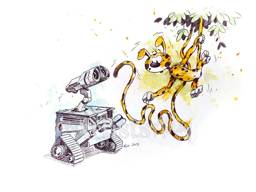 Wall-e marsupilami Wall-e marsupilami